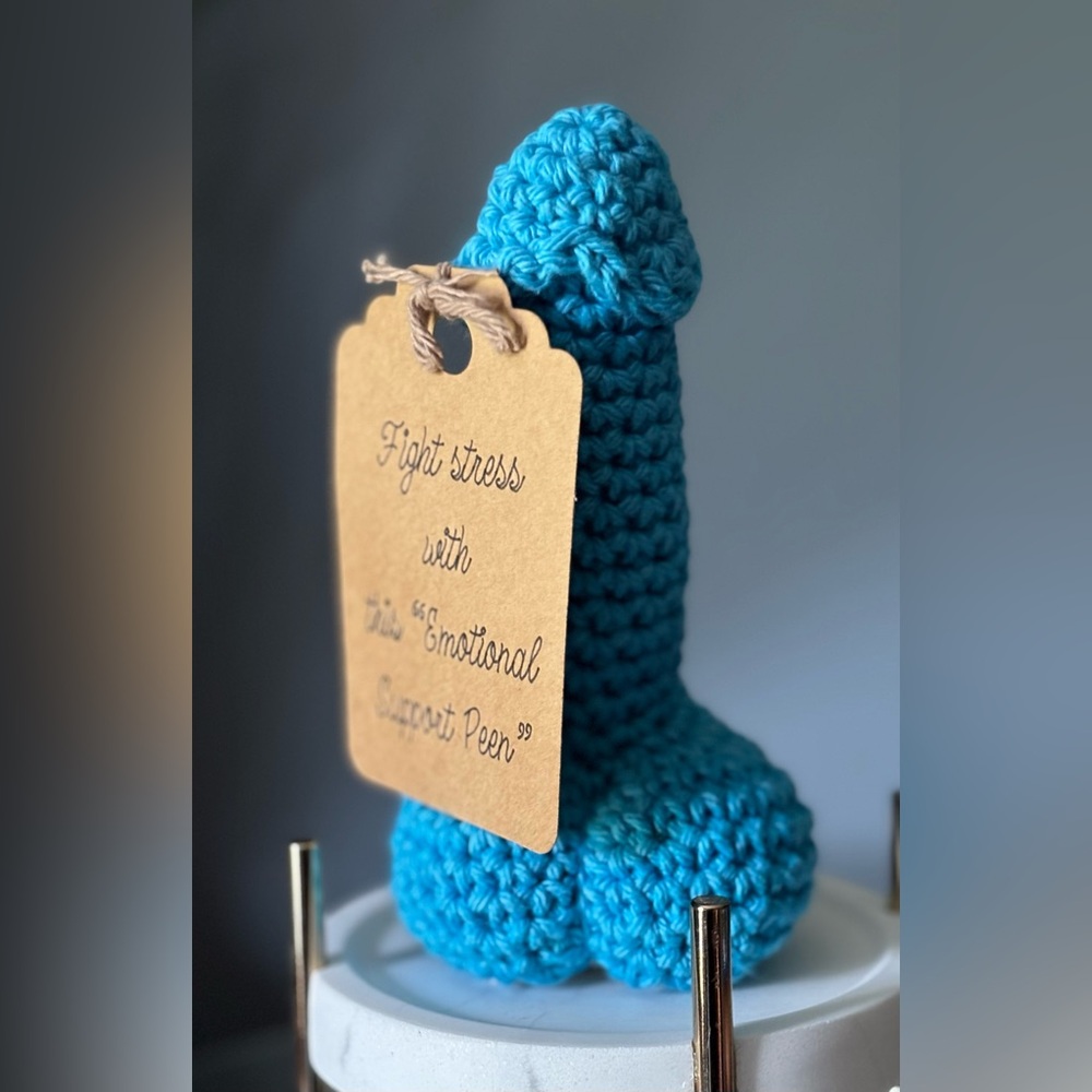 Handmade Crochet Emotional Support Peen